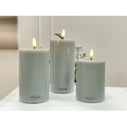 Salvie Green LED Bloklys D7,5 x 10  Deluxe Homeart