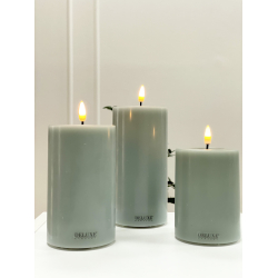 Salvie Green LED Bloklys D7,5 x 10  Deluxe Homeart