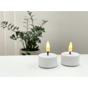 LED fyrfadslys l Deluxe Homeart l Hvid l D4 x 4,5