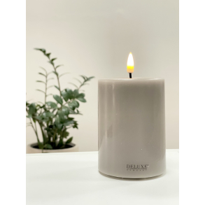 Deluxe Homeart | Bloklys | Sand | D7,5 x H10