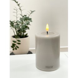 Deluxe Homeart | Bloklys | Sand | D7,5 x H10