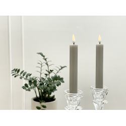 LED lys l Deluxe Homeart l Kronelys l Sand 2 stk. D2 x H15