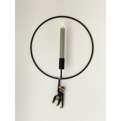 LED lys l Deluxe Homeart l Kronelys l Sand 2 stk. D2 x H15