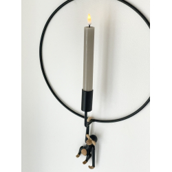 LED lys l Deluxe Homeart l Kronelys l Sand 2 stk. D2 x H15