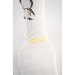 Hvide tennis str�mper | Flipping the bird | LAKOR