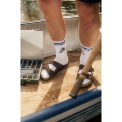 Hvide tennis str�mper |�Shark Shaka | LAKOR