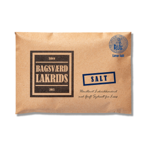 Salt lakrids plade fra Bagsv�rd Lakrids