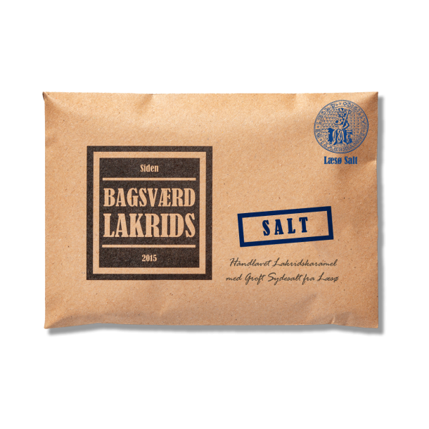 Salt lakrids plade fra Bagsv�rd Lakrids