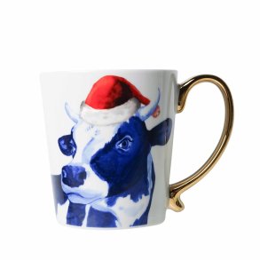 Krus med ko med nissehue | Heinen Delfts Blauw | Keramik