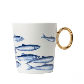 Krus med fisk | Heinen Delfts Blauw | Keramik krus