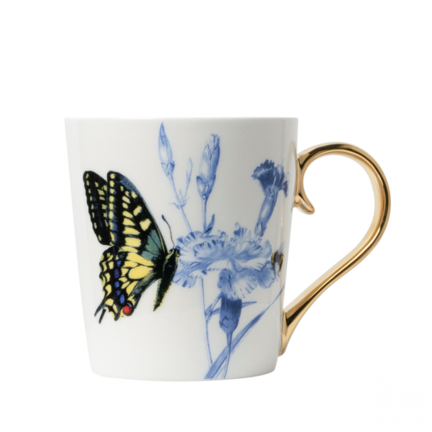 Krus med sommerfugl motiv | Heinen Delfts Blauw | Keramik krus