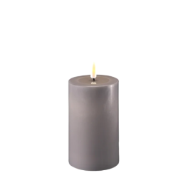 LED lys l Deluxe Homeart l Gr� l D7,5 x H12,5