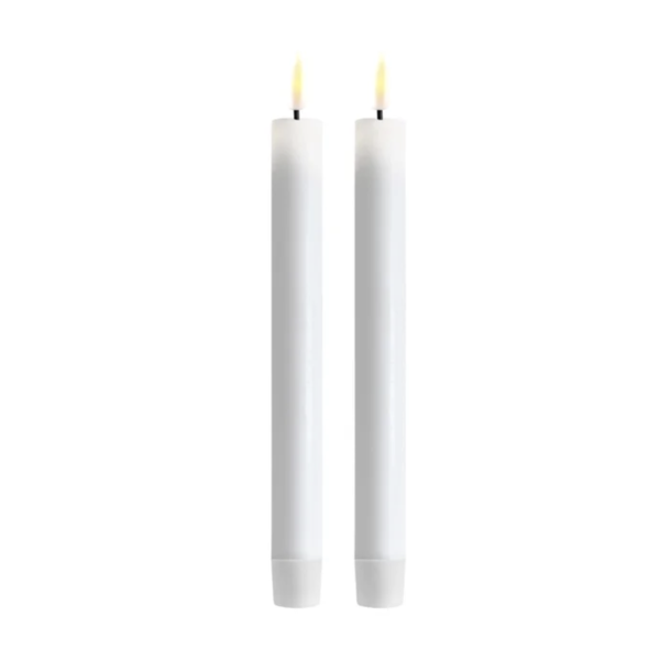 LED Lys l Deluxe Homeart l Kronelys Hvid l D2 x H24