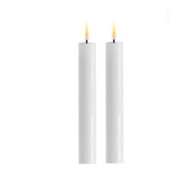 LED Lys l Deluxe Homeart l Kronelys l Hvid l 2 stk l D2 x H15