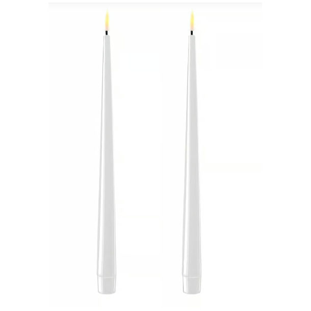 LED Lys l Deluxe Homeart l Kronelys l Hvid l 2 stk. l D2,2 x H38