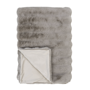 Plaid, imiteret pels, beige, 130x180 cm, HouseNordic