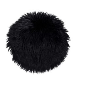 Hynde l Imiteret Lammeskind l Sort l House Nordic