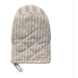 Grydelap l Froghandske st l 2 stk l Engholm l Beige / Hvid 