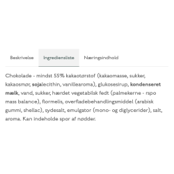 Karameller l Karamel kompagniet l Flde &amp; salt i mrk chokolade l 109g