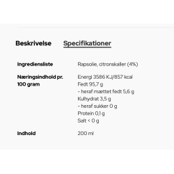 Olie l Citron Olie l Hr. Skov l Danmark 