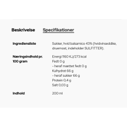 Olie l Hvid Balsamico Creme l Hr. Skov l Danmark 