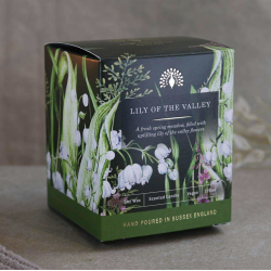 Duftlys l Soy wax l Lily of the Valley l Vegan l 170ml l 35 timers brndetid l 