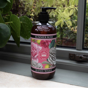 Hnd sbe l Flydende l Summer rose l 500ml l Kew Gardens l Vegan l 