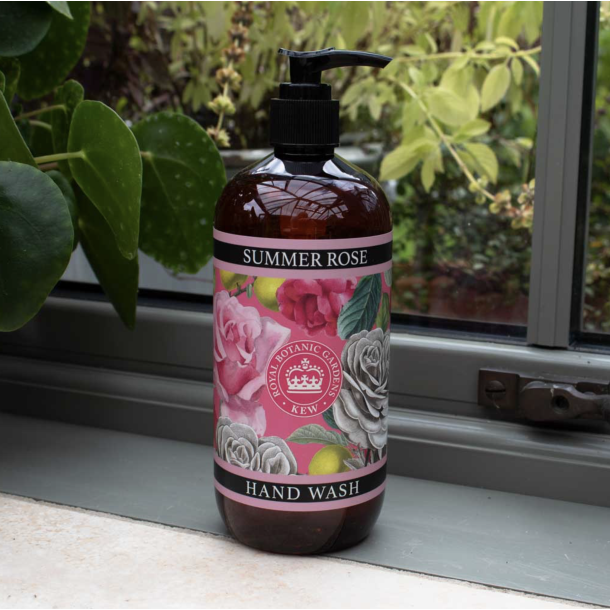 Hnd sbe l Flydende l Summer rose l 500ml l Kew Gardens l Vegan l 