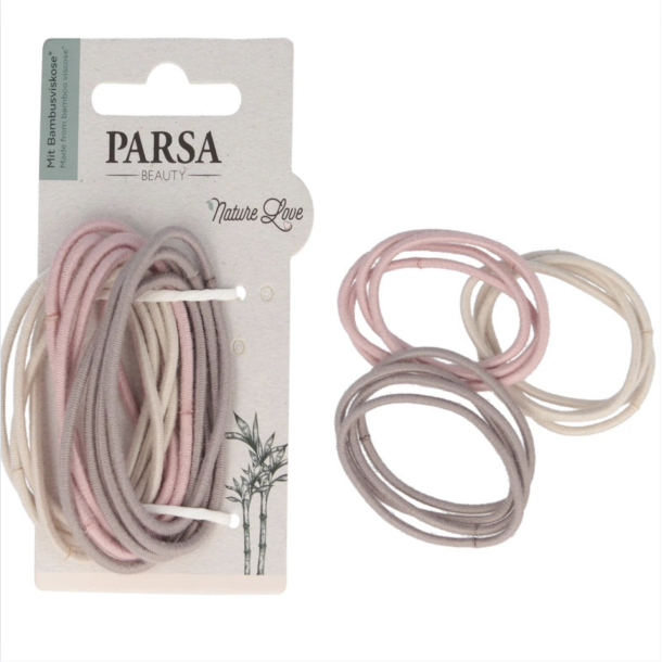 Elastikker l 12 stk l PARSA Beauty l Bamboo l Hr l 