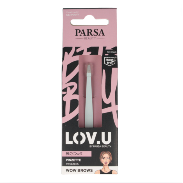 Pincet l PARSA Beauty l Mint l Med Skr Gribeflader l 