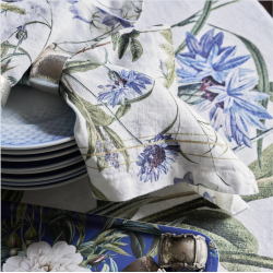 Stofserviet l Hr l Blue Flower Garden l Jim Lyngvild l 