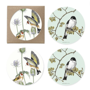 Glasbrik l Havens fugle l 4 pk l 