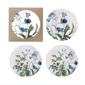 Glasbrik l Blue Flower l 4 pk l 