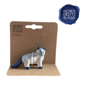 Figur l Keramik l Kat l Miniature l Samle objekt l 