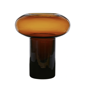 Vase l Base Large l Glas l Brun l Wikholmform l 