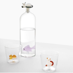 Glas l Kat l Liggende l Brun hale l Ichendorf l Tabby Cat l 