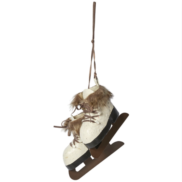 Dekoration l Skjter l Hvid l Jul l 14x6x40 cm l Speedtsberg l