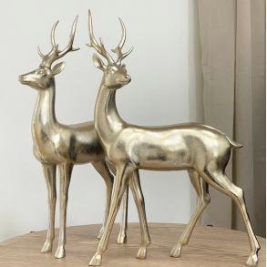 Dekoration l Rensdyr l Champagne l H43 cm l Wikholmform l 