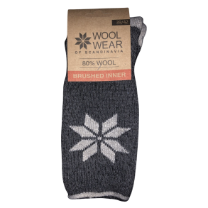 Uldsokker l Nr 6B l Ragsokker i Thermal brushed l 80% Uld l 