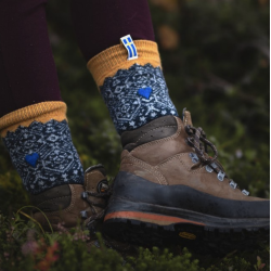 Uldsokker l Ragsokker l Til brn &amp; voksne l med Svensk flag l 70 % Uld l 