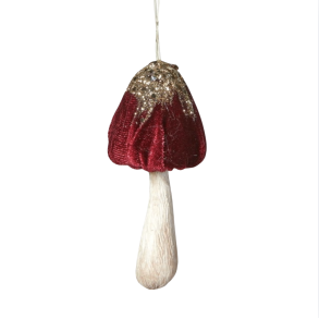 Juleophng l Svamp til ophng l Jul l Rd l D4,5 x 11cm l 