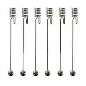 Lysholdere l Til Juletret l Metal l Svl l 6 stk l H16,7 cm l