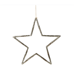 Stjerne l Rustik stjerne l Ophng l Dekoration l 39x39 cm l Speedtsberg l 