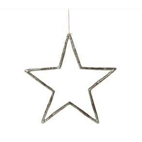 Stjerne l Rustik stjerne l Ophng l Dekoration l 39x39 cm l Speedtsberg l 