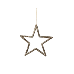Stjerne l Rustik stjerne l Ophng l Dekoration l 21x21 cm l Speedtsberg l 