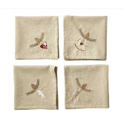 Stofservietter l Mundservietter m julemotiver l 40x40 cm l Speedtsberg l