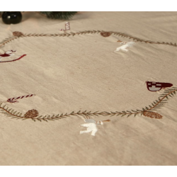 Dug l Rund dug med julemotiver l D150 cm l Speedtsberg l 