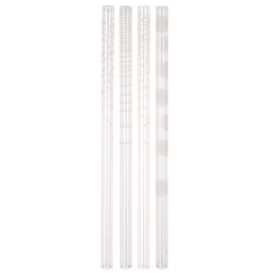 Sugerr l Glas sugerr med mnster l 4 pak l Rder l 