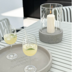 Sugerr l Glas sugerr med mnster l 4 pak l Rder l 