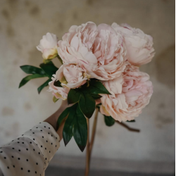 Pion l Lyserd l Kunstige blomster l Evigheds blomst l Mr Plant l 